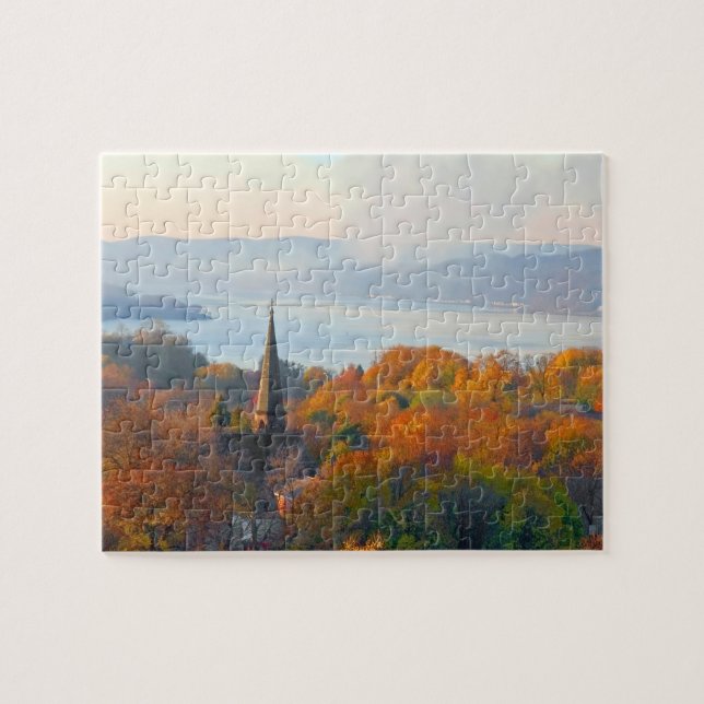 Puzzle Ville sur la rivière (Horizontal)