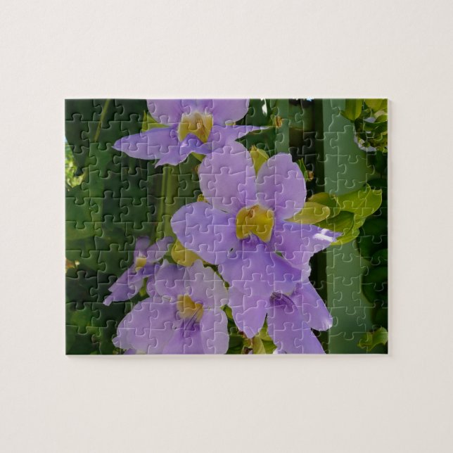 Puzzle Vin à fleurs Ciel Tropical Violet Floral (Horizontal)
