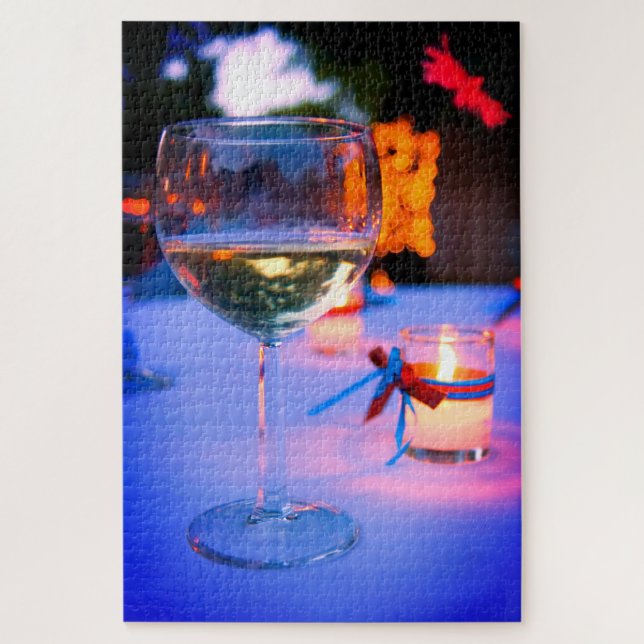 Puzzle Vin et bougie (Vertical)