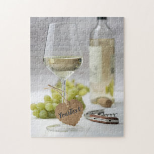 Puzzle Vin Sommelier Vine Lover bouteille Design de raisi