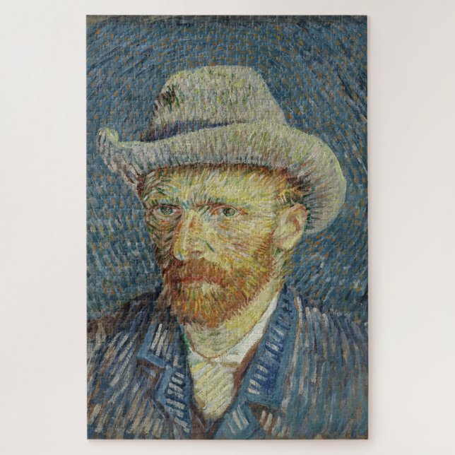 Puzzle Vincent van Gogh : Autoportrait au chapeau de feut (Vertical)