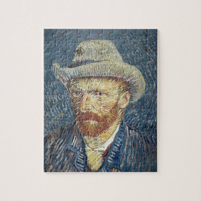 Puzzle Vincent van Gogh | Autoportrait avec Casquette à p (Vertical)