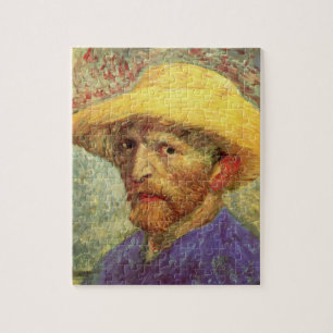 Puzzle Vincent van Gogh Autoportrait avec Casquette paill