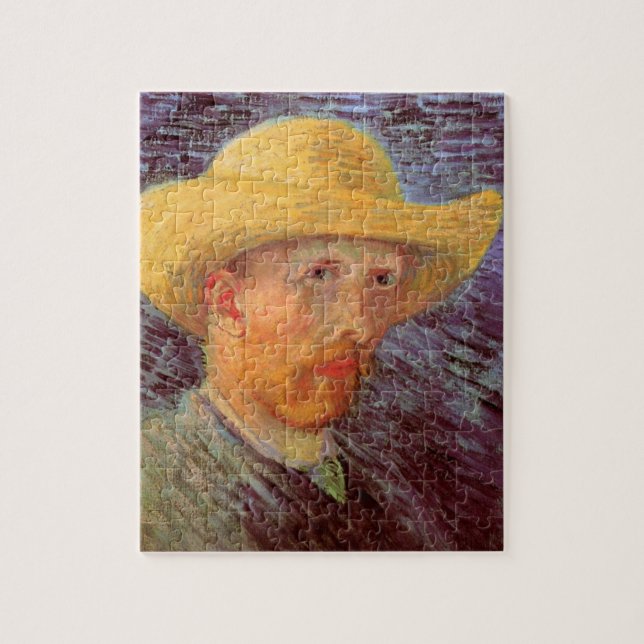 Puzzle Vincent van Gogh Autoportrait avec Casquette paill (Vertical)