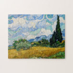Puzzle Vincent Van Gogh - Champ de blé avec cyprès<br><div class="desc">Champ de blé avec Cyprès / Champ de ble avec cypres - Vincent Van Gogh,  juillet 1889</div>