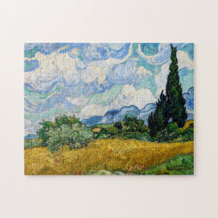 Puzzle Vincent Van Gogh - Champ de blé avec cyprès