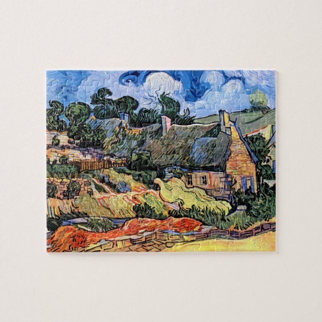 Puzzle Vincent Van Gogh - Chaumières à Cordeville (Horizontal)