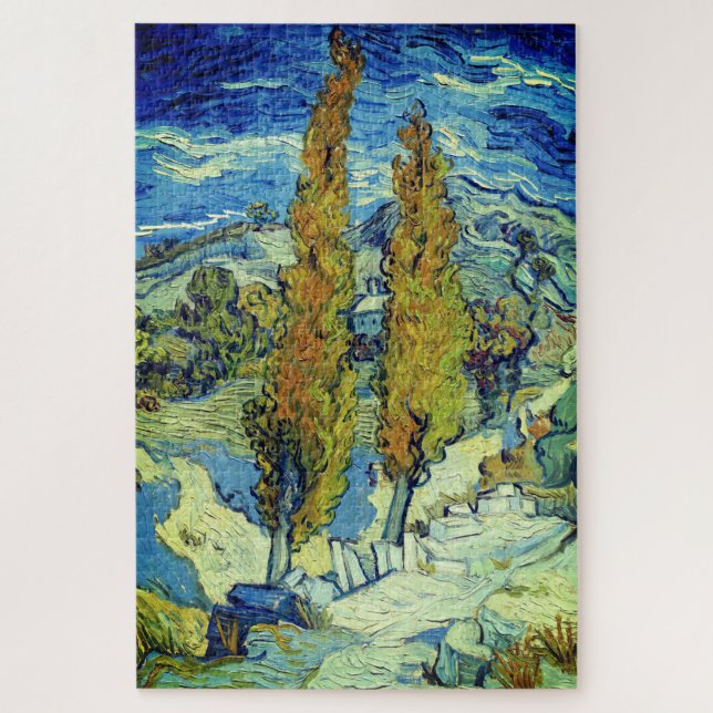 Puzzle Vincent Van Gogh Deux peupliers à Saint-Rémy (Vertical)