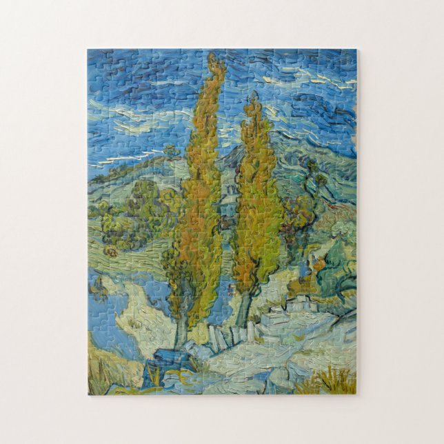Puzzle Vincent Van Gogh, deux peupliers dans les Alpilles (Vertical)
