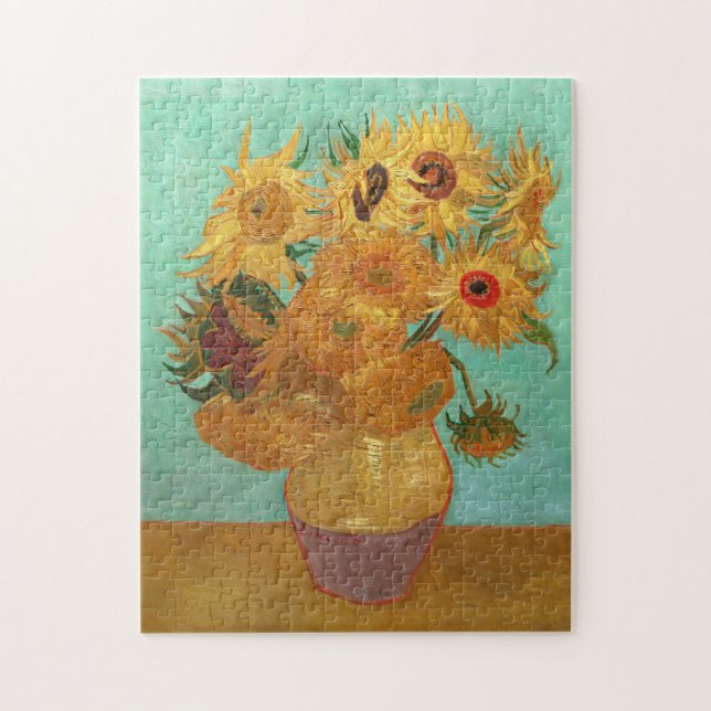 Puzzle Vincent Van Gogh Douze Tournesols Dans Un Vase (Vertical)