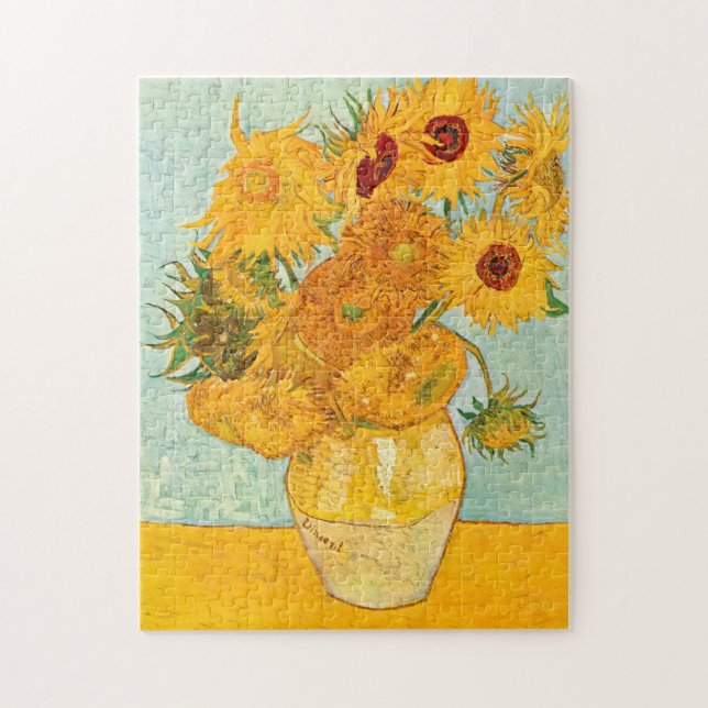 Puzzle Vincent Van Gogh Douze tournesols dans un vase Art (Vertical)