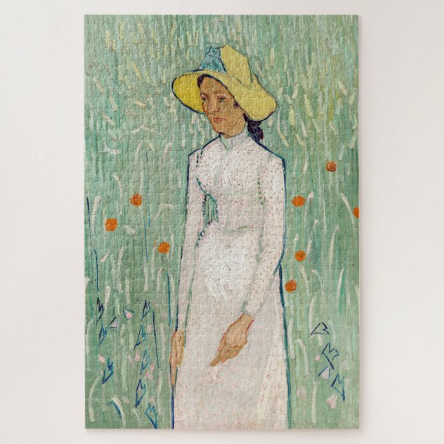 Puzzle Vincent van Gogh - Fille en blanc (Vertical)