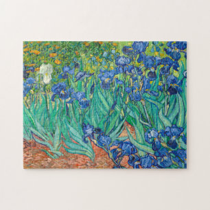Puzzle Vincent Van Gogh Irises Floral Vintage Fine Art