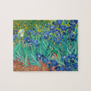 Puzzle Vincent Van Gogh Irises Floral Vintage Fine Art