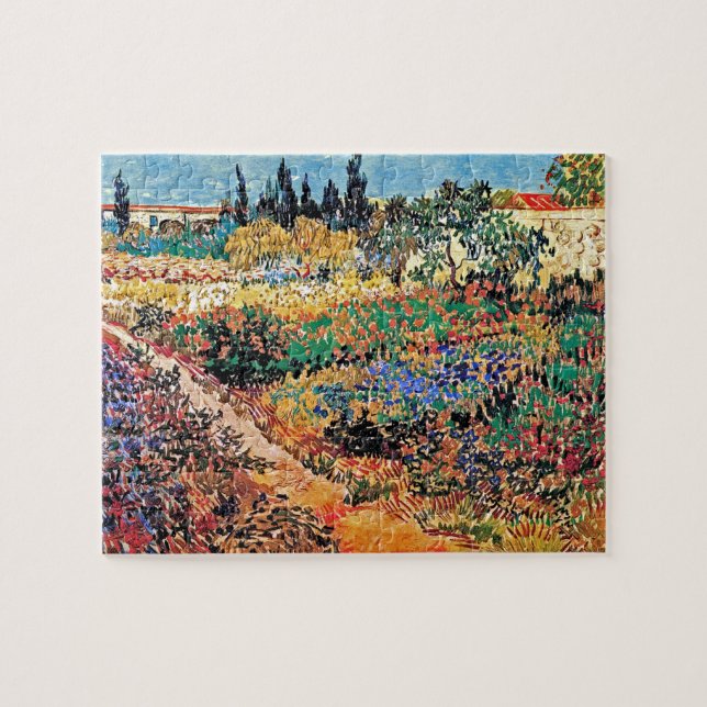 Puzzle Vincent Van Gogh - Jardin Fleuri avec sentier (Horizontal)