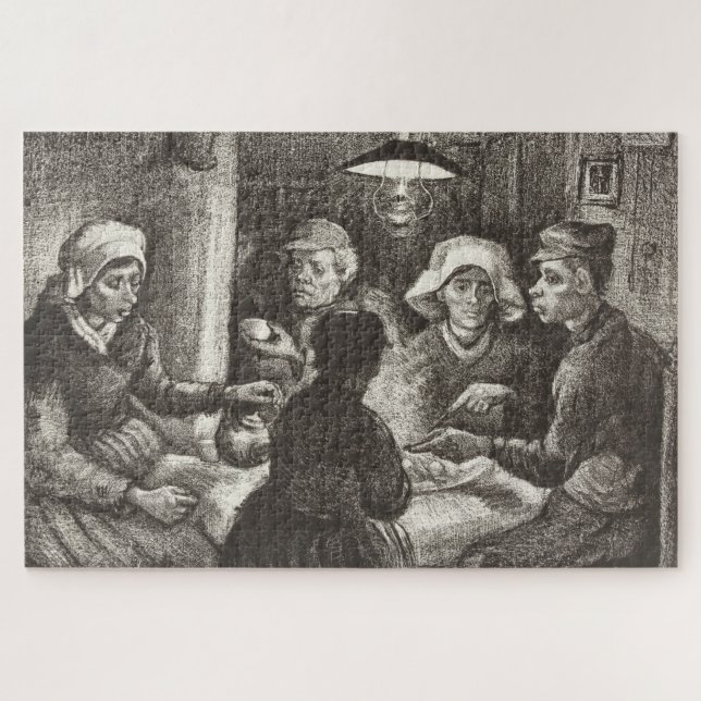 Puzzle Vincent Van Gogh La lithographie des mangeurs de p (Horizontal)