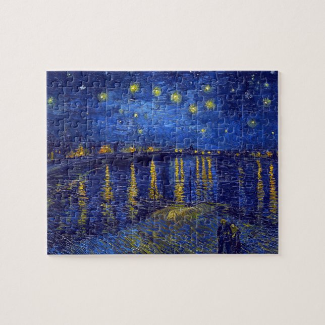 Puzzle Vincent Van Gogh, La Nuit étoilée peinture (Horizontal)