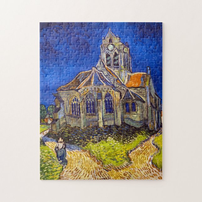 Puzzle Vincent van Gogh - L'église d'Auvers (Vertical)
