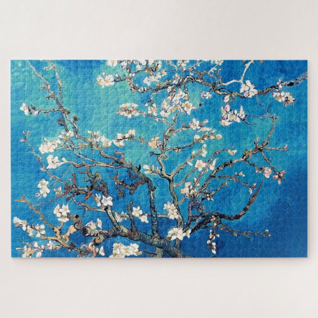 Puzzle Vincent Van Gogh Les amandes fleurissent un turquo (Horizontal)