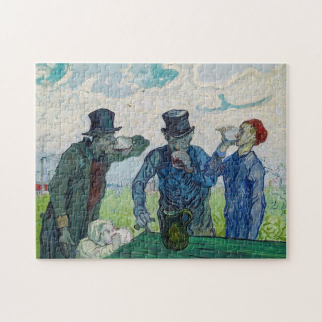 Puzzle Vincent van Gogh - Les buveurs, après Daumier (Horizontal)