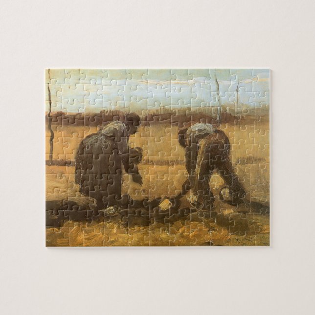 Puzzle Vincent van Gogh - Les paysans plantent des pommes (Horizontal)