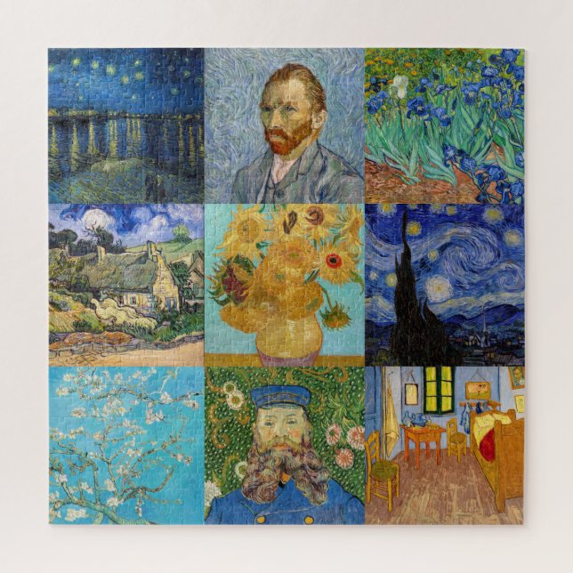 Puzzle Vincent Van Gogh - Masterpieces Patchwork (Vertical)