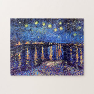 Puzzle Vincent Van Gogh - Nuit étoilée Sur Le Rhône