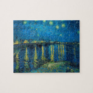 Puzzle Vincent Van Gogh Nuit étoilée sur le Rhône