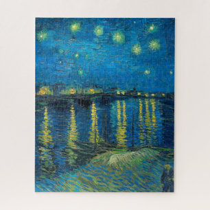 Puzzle Vincent Van Gogh Nuit étoilée sur le Rhône