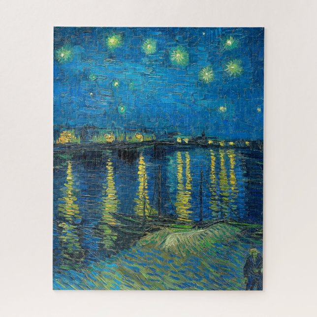 Puzzle Vincent Van Gogh Nuit étoilée sur le Rhône (Vertical)
