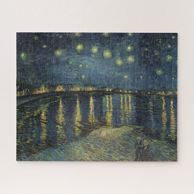 Puzzle Vincent van Gogh | Nuit étoilée sur le Rhône (Horizontal)