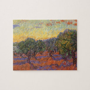 Puzzle Vincent van Gogh - Olive Grove, Orange Sky