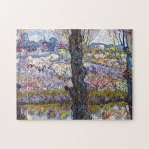 Puzzle Vincent Van Gogh - Orchard En Fleur Avec Poplars
