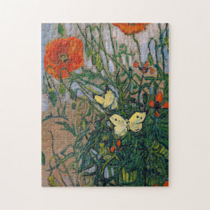 Puzzle Vincent van Gogh - Papillons et Coquelicots