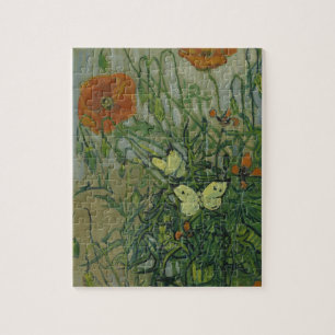 Puzzle Vincent van Gogh - Papillons et Pavots