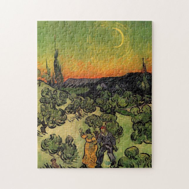 Puzzle Vincent Van Gogh Paysage de Moonlit (Vertical)