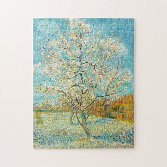 Puzzle Vincent van Gogh - Poche rose en fleurs (Vertical)
