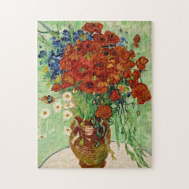 Puzzle Vincent Van Gogh Red Poppies and Daisies dans un v (Vertical)
