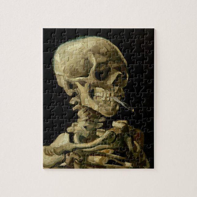 Puzzle Vincent Van Gogh Skeleton avec une cigarette brûla (Vertical)