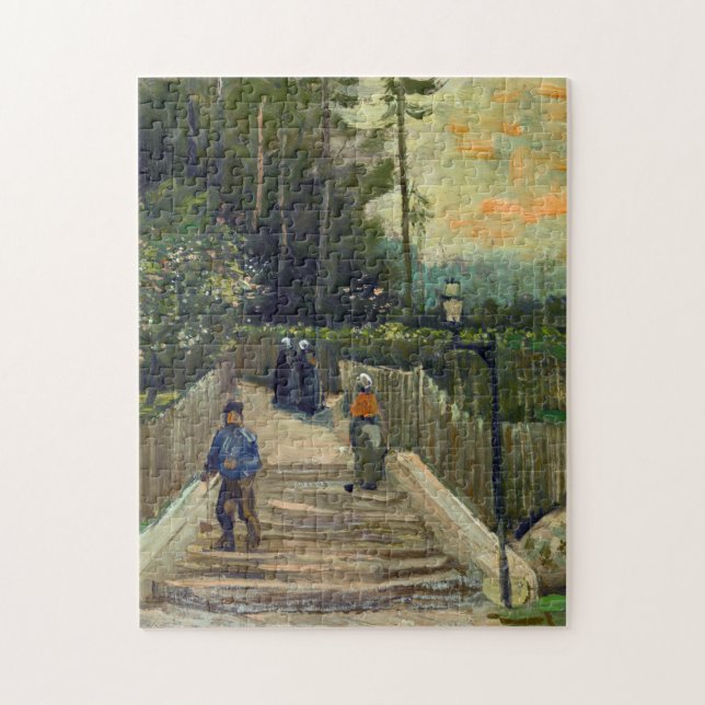 Puzzle Vincent van Gogh - Sloping Path in Montmartre (Vertical)