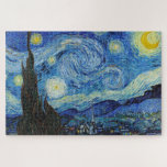 Puzzle Vincent Van Gogh Starry Nuit Vintage Art<br><div class="desc">Vincent Van Gogh Starry Nuit Art Vintage Jigsaw Puzzle Puzzle.</div>