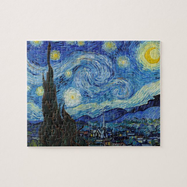 Puzzle Vincent Van Gogh Starry Nuit Vintage Art (Horizontal)