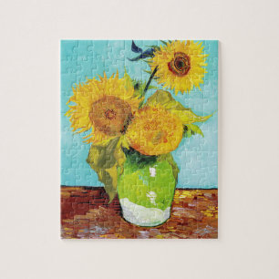 Puzzle Vincent Van Gogh Trois tournesols dans un vase