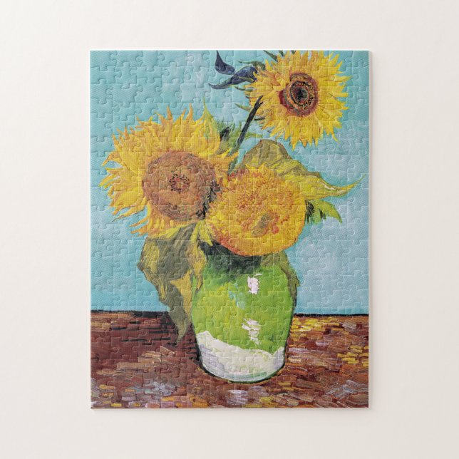 Puzzle Vincent Van Gogh - Trois tournesols dans un vase (Vertical)