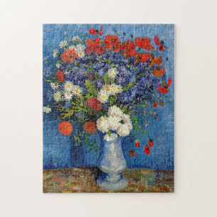 Puzzle Vincent van Gogh - Vase avec Cornflowers & Poppies