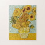 Puzzle Vincent Van Gogh - Vase avec douze tournesols<br><div class="desc">Vase avec douze tournesols / Vase avec douze douze tournesols - Vincent Van Gogh,  août 1888 - Sunflowers 1888 troisième version (F456)</div>