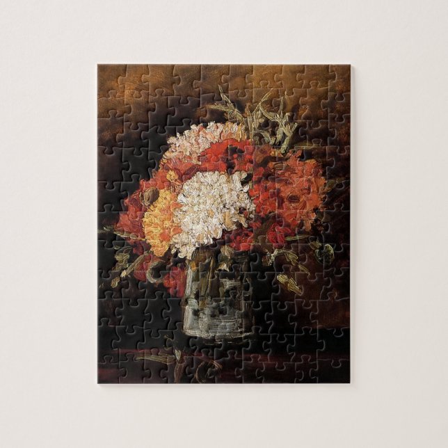 Puzzle Vincent Van Gogh - Vase de fleurs avec oeillets -  (Vertical)