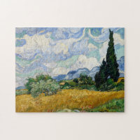 Vincent Van Gogh Wheat Field With Cypresses