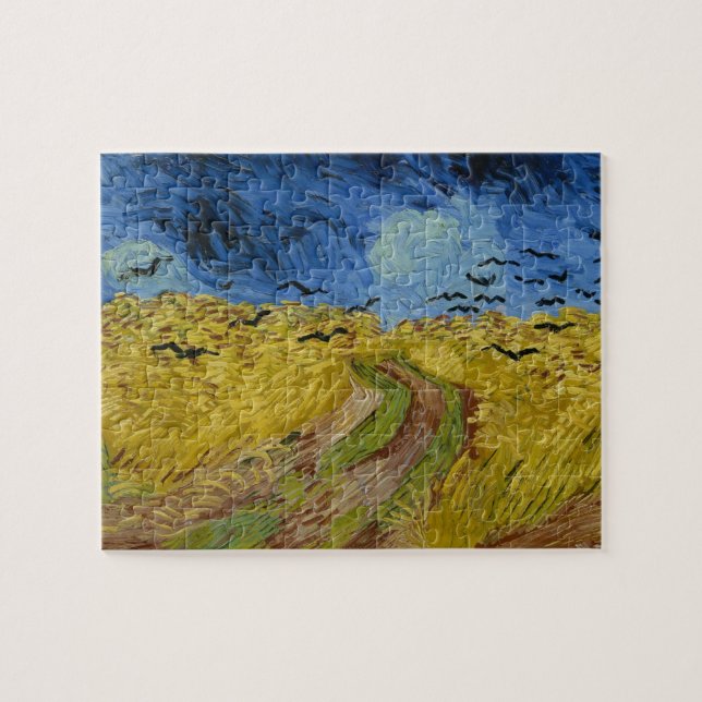 Puzzle Vincent van Gogh - Wheatfield avec des corbeaux (Horizontal)