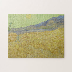 Puzzle Vincent Van Gogh, Wheatfield Avec Une Faucheuse